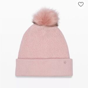 Lululemon Chevron Knit Pom Beanie NWT